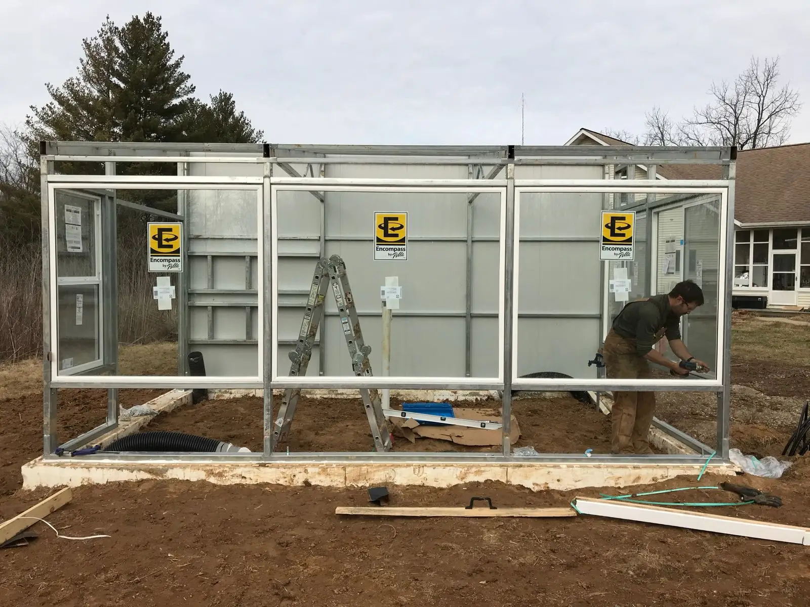 greenhouse in construction