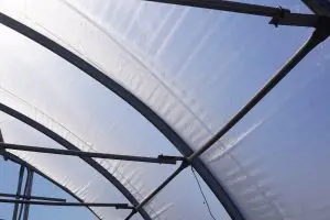 ETFE glazing on the greenhouse