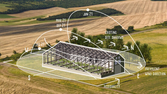 energy efficient cannabis greenhouses- schematic design