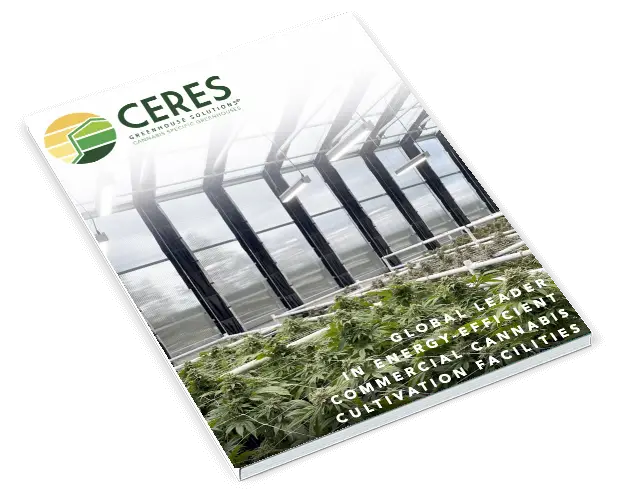 cannabis greenhouse brochure display