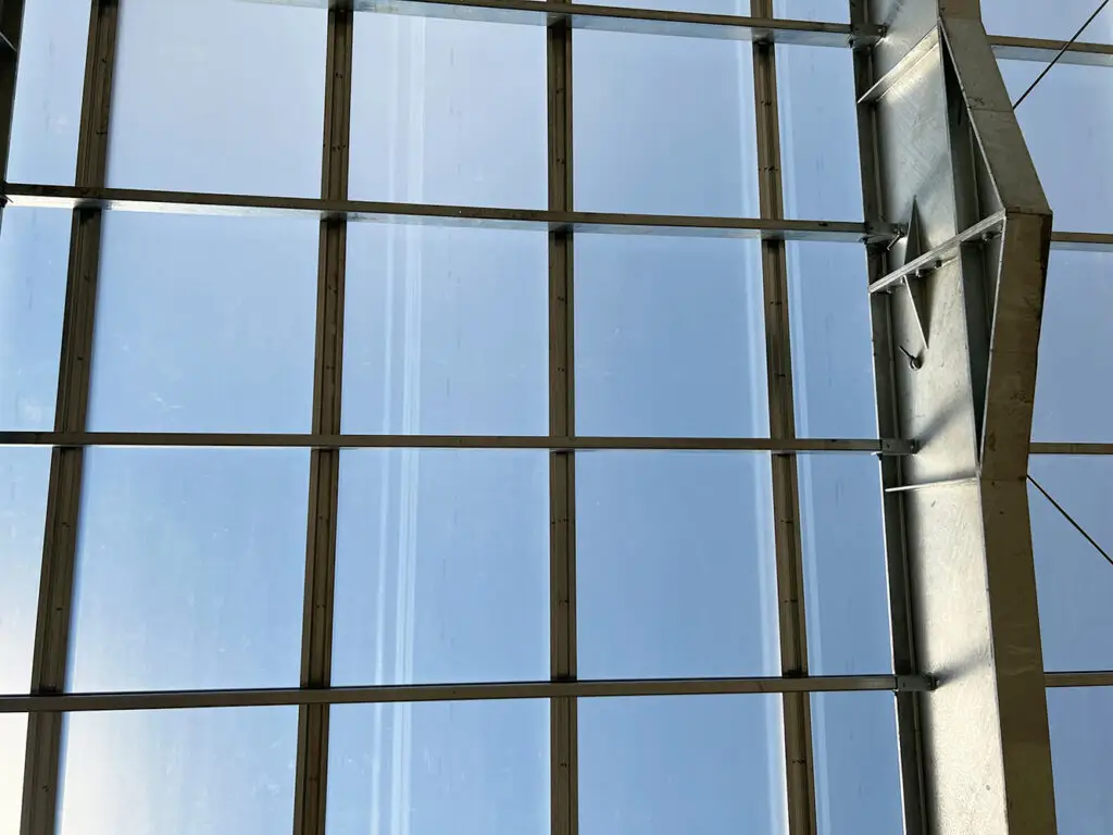 ETFE roof of greenhouse